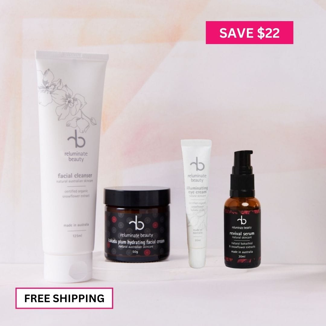 Reluminate Beauty Bundle Ultimate Face Skincare Bundle -4 Essentials for Radiance