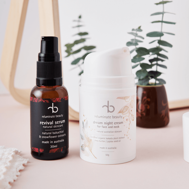Reluminate Beauty Duo Dreamy Glow Duo -Night Cream & Revival Serum for Radiance