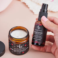 Reluminate Beauty Radiant Skin Revival Duo – Kakadu Plum face cream and Bakuchiol serum set for nourishing, radiant skin at every age