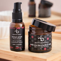 Reluminate Beauty Radiant Skin Revival Duo – face cream and serum with Kakadu Plum and Bakuchiol for glowing, hydrated mature skin