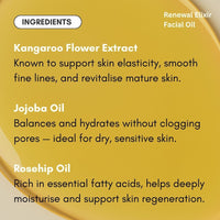 reluminate beauty Single Renewal Elixir Facial Oil -Kangaroo Flower Infused Care
