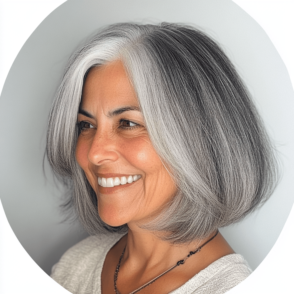 Say Goodbye to Frizzy Grey Hair: Natural Tips for Soft, Silky Strands - reluminate beauty