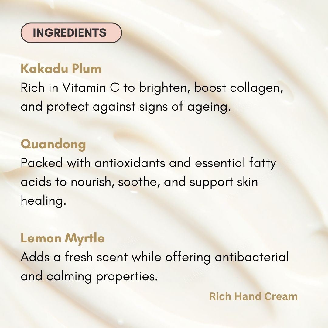 Rich Hand Cream - Kakadu Plum & Quandong Single for mature skin