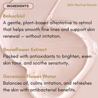 Skin Revival Serum - Bakuchiol & Snowflower Extract Single for mature skin