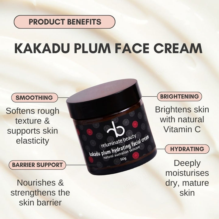 Kakadu Plum Facial Duo Value Pack - Hydrate Mature Skin 100g Duo for mature skin