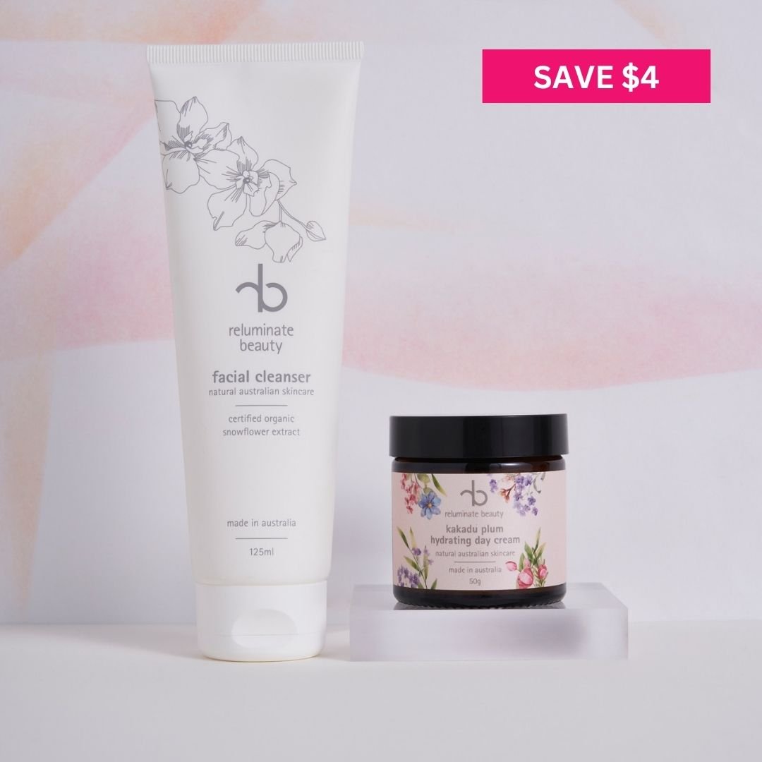 Daily Hydrating Facial Duo - Refresh, Cleanse & Hydrate Skin Duo for mature skin