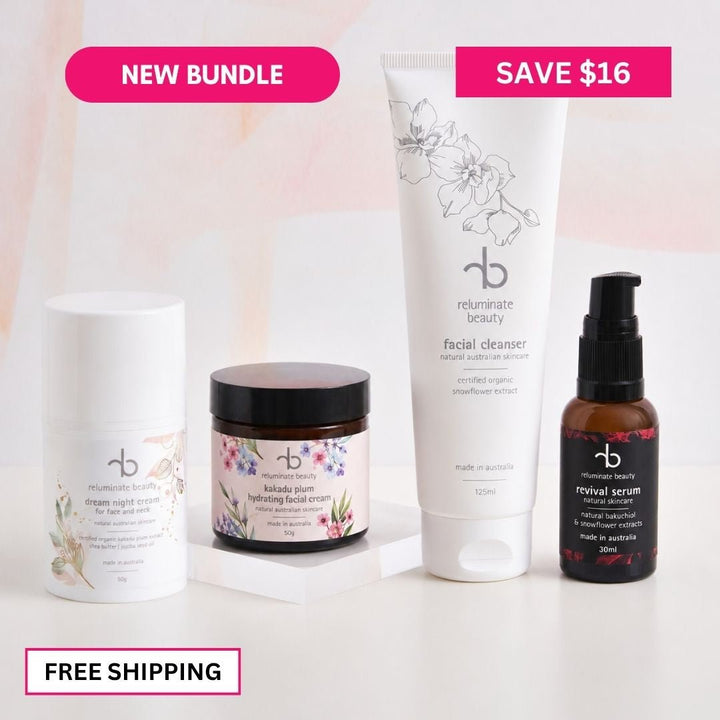 Cleanse, Revive & Hydrate - Radiance Starter 4 - Pack Bundle for mature skin