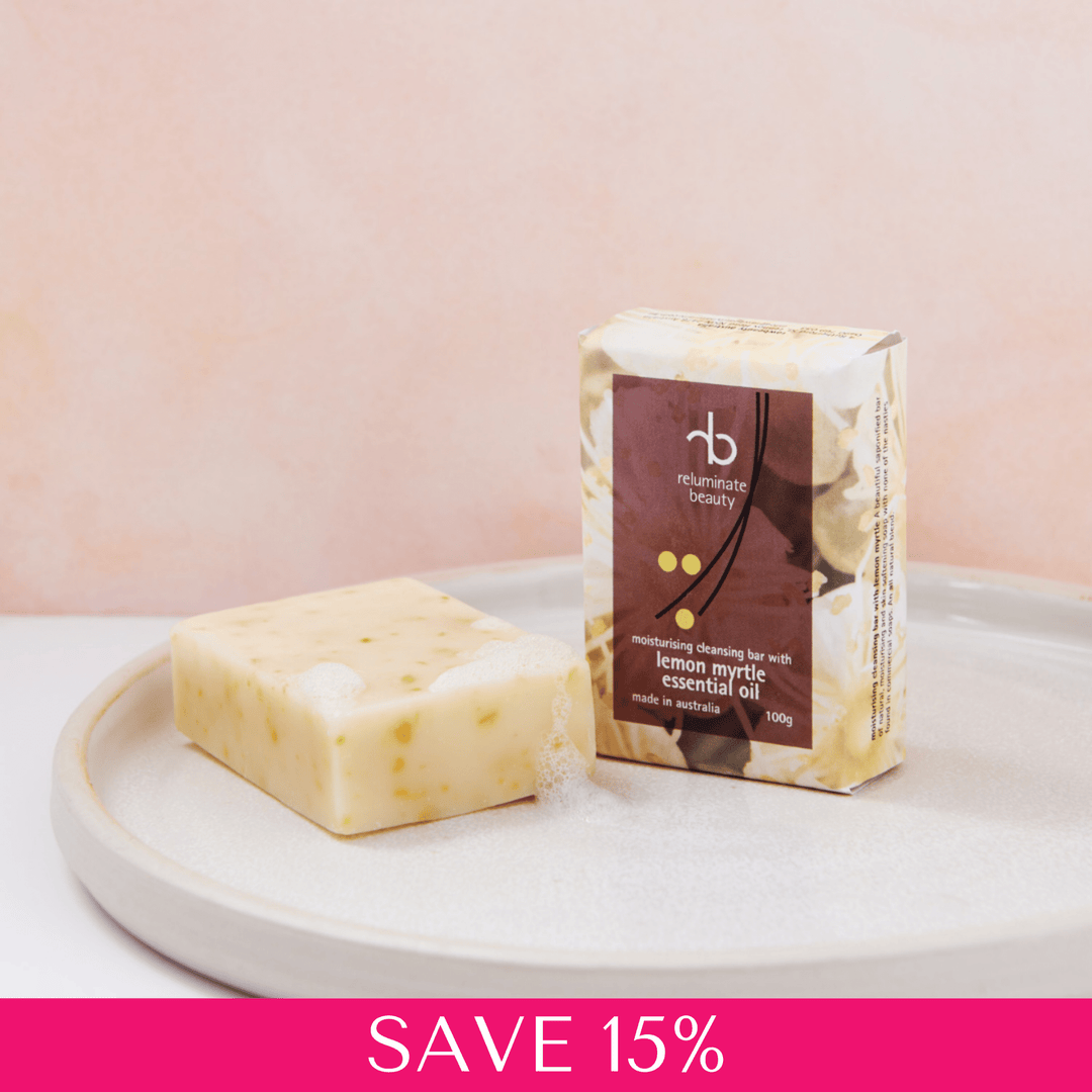 Lemon Myrtle Cleansing Bar With Soothing Calendula Extract Single for mature skin
