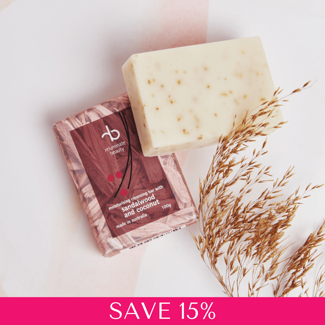 Sandalwood & Coconut Cleansing Bar -Natural Skin Blend Single for mature skin