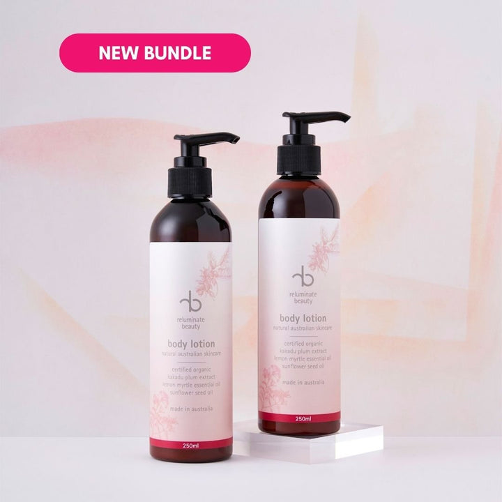 Kakadu Plum Body Lotion Duo for Soft, Hydrated Skin Duo for mature skin
