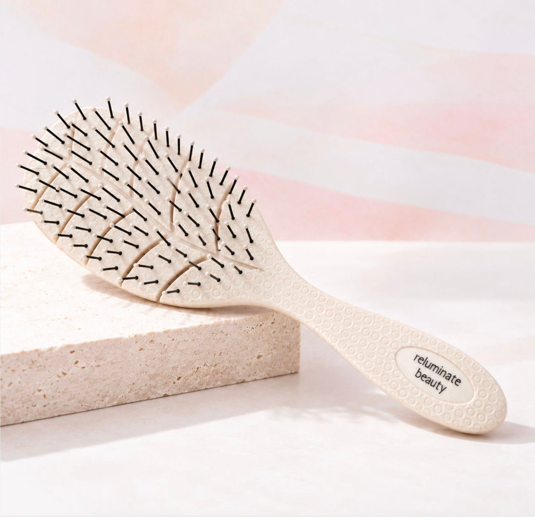 Eco Wheatstraw Detangling Brush for mature skin
