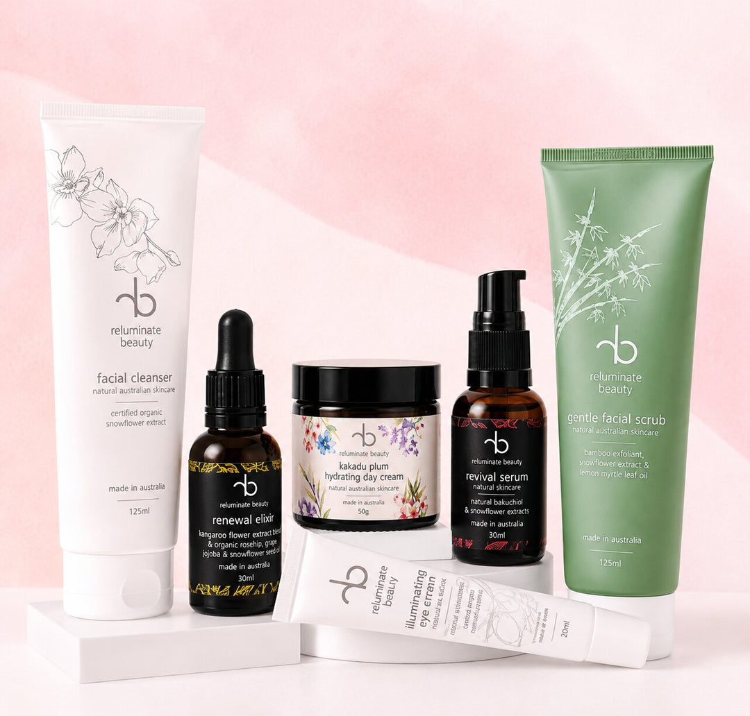 Glow Face Skincare Bundle -Ritual for Luminous Skin Bundle for mature skin