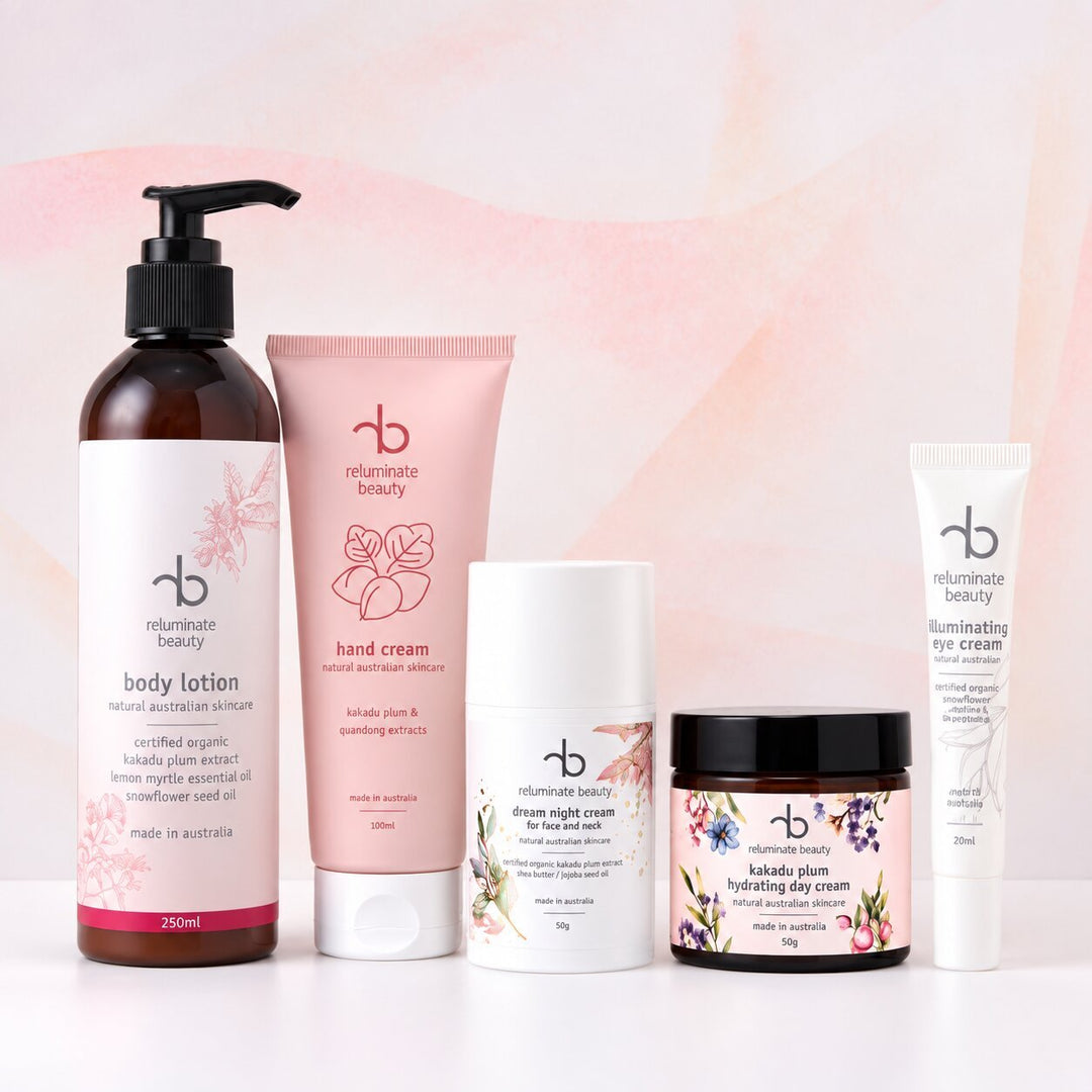 Kakadu Plum Radiance Set -Face & Body Skincare Essentials Bundle for mature skin