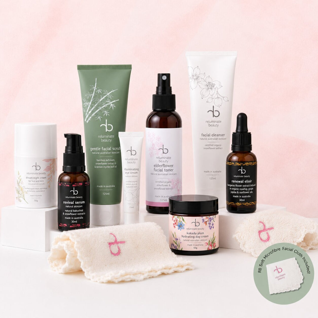 The Luxe 8 Piece Skincare Bundle - Nourish & Rejuvenate Bundle for mature skin