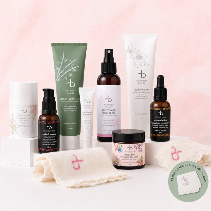 The Luxe 8 Piece Skincare Bundle - Nourish & Rejuvenate Bundle for mature skin