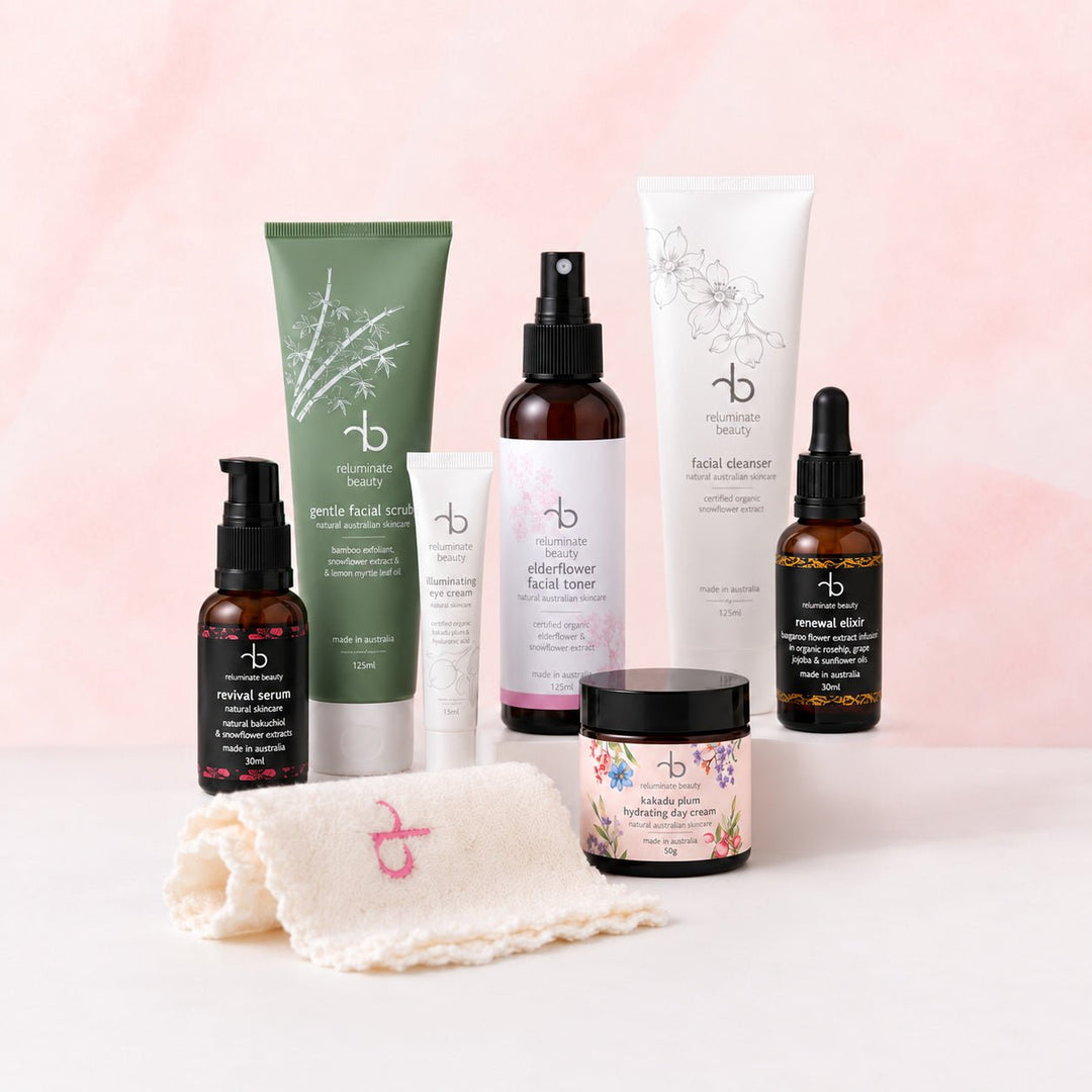 The Luxe 8 Piece Skincare Bundle - Nourish & Rejuvenate Bundle for mature skin