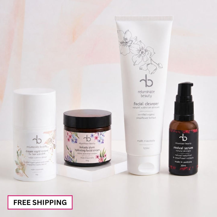 Cleanse, Revive & Hydrate - Radiance Starter 4-Pack Bundle for mature skin