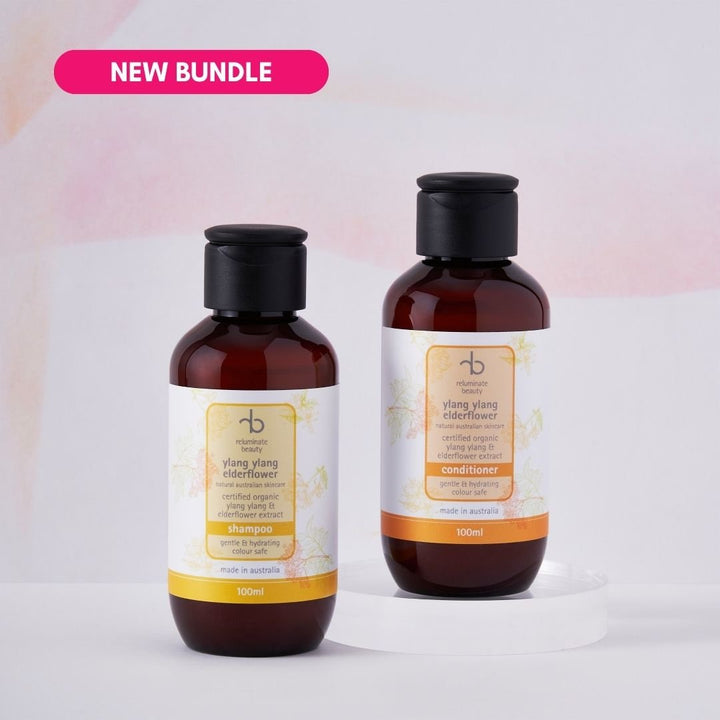 Hydrating Shampoo & Conditioner Duo for Mature Hair – 100ml Travel Size Duo for mature skin