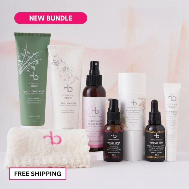 Luxe Night Restore Set -Nourishing Night Skincare Routine Bundle for mature skin