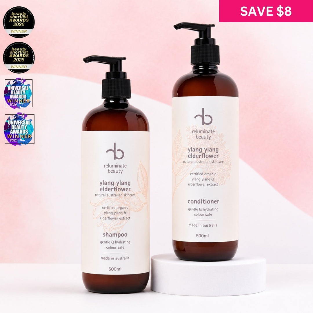 Natural Hydrating Shampoo & Conditioner for Mature Hair. Award - Winning Duo for mature skin