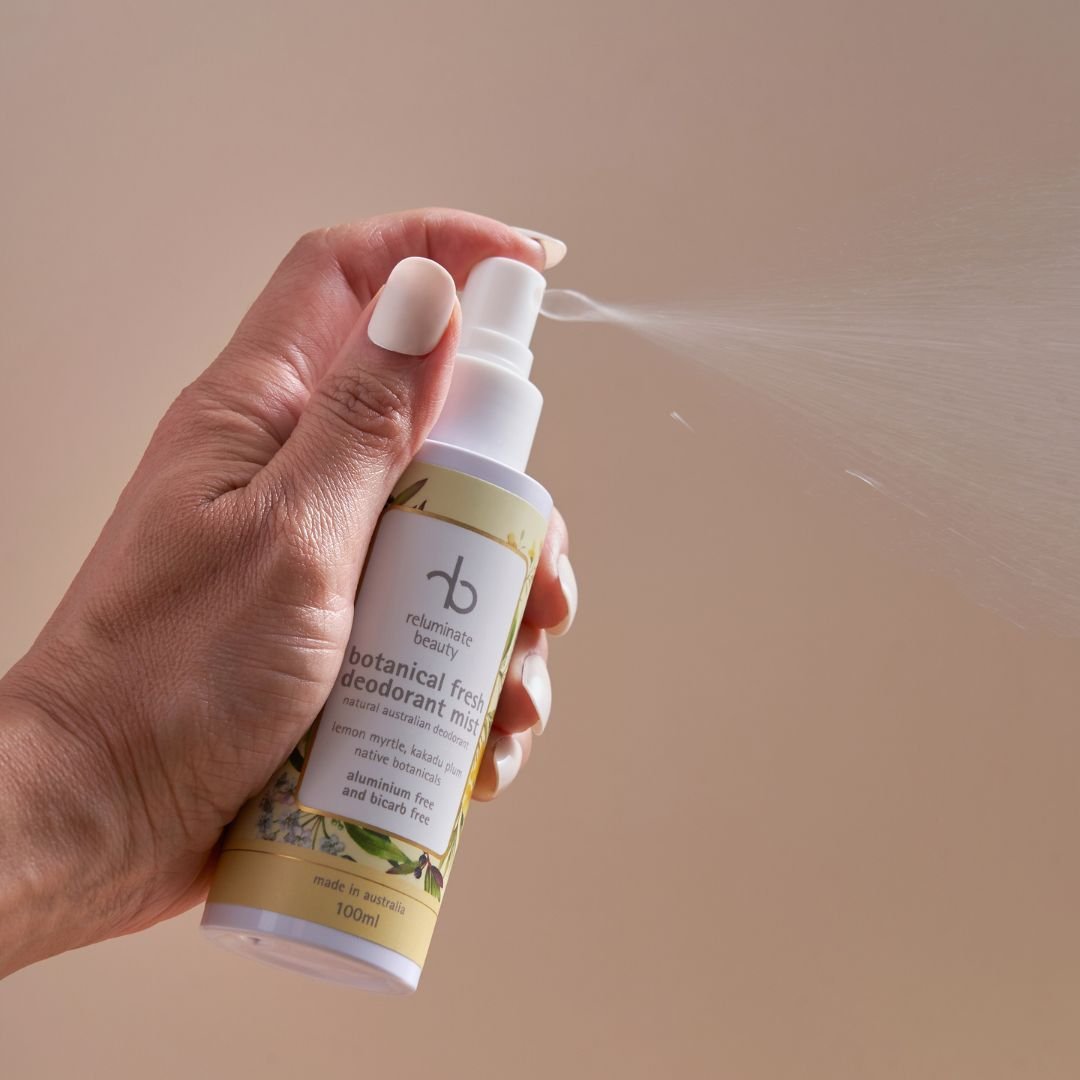Natural Spray Deodorant In Hand