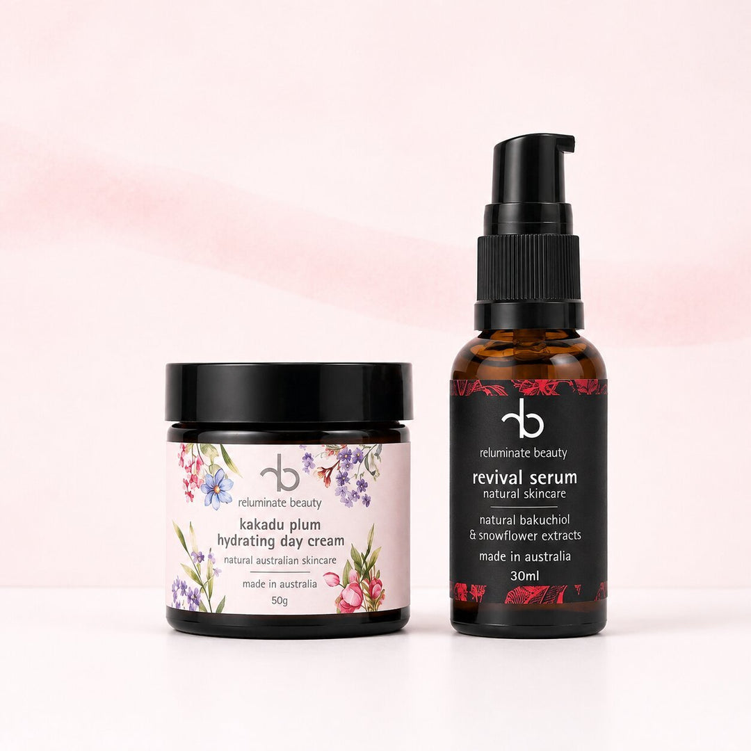 Radiant Skin Revival Duo - Glow - Boosting Essentials Set Bundle for mature skin