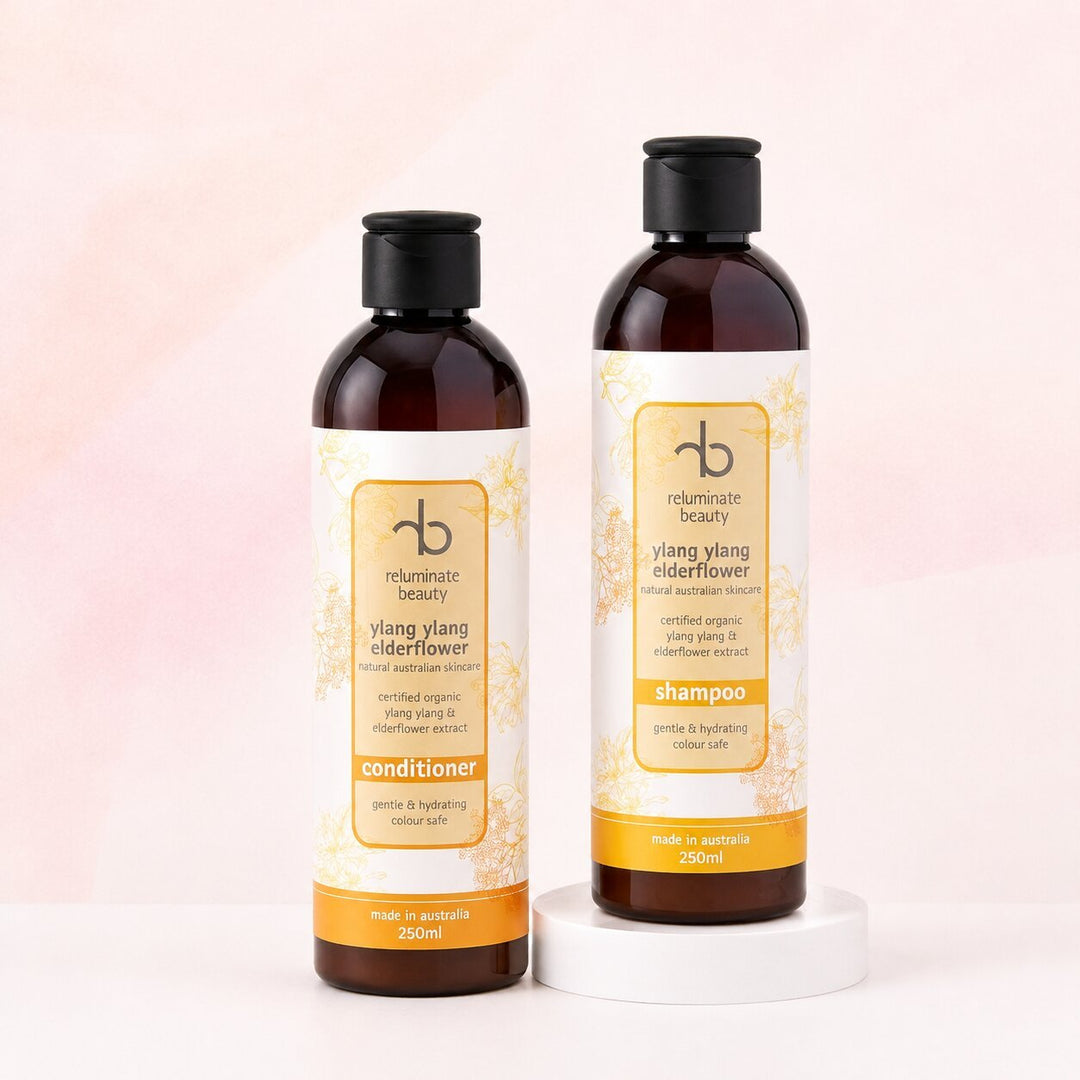 Hydrating Shampoo & Conditioner Duo for Mature Hair – 250ml Full Size Bundle for mature skin