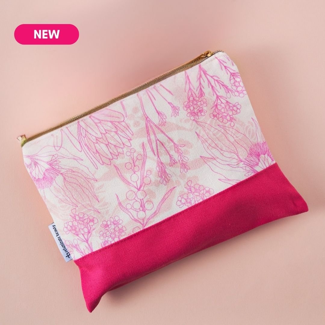 Canvas Toiletry Bag - Zip Cosmetic Bag for Travel and Daily Essentials Single for mature skin