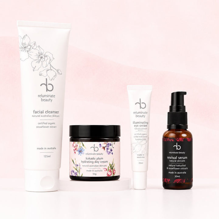 Ultimate Face Skincare Bundle -4 Essentials for Radiance Bundle for mature skin