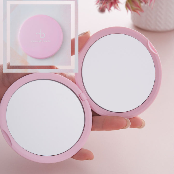 Compact Mirror with 5x Magnification Single for mature skin