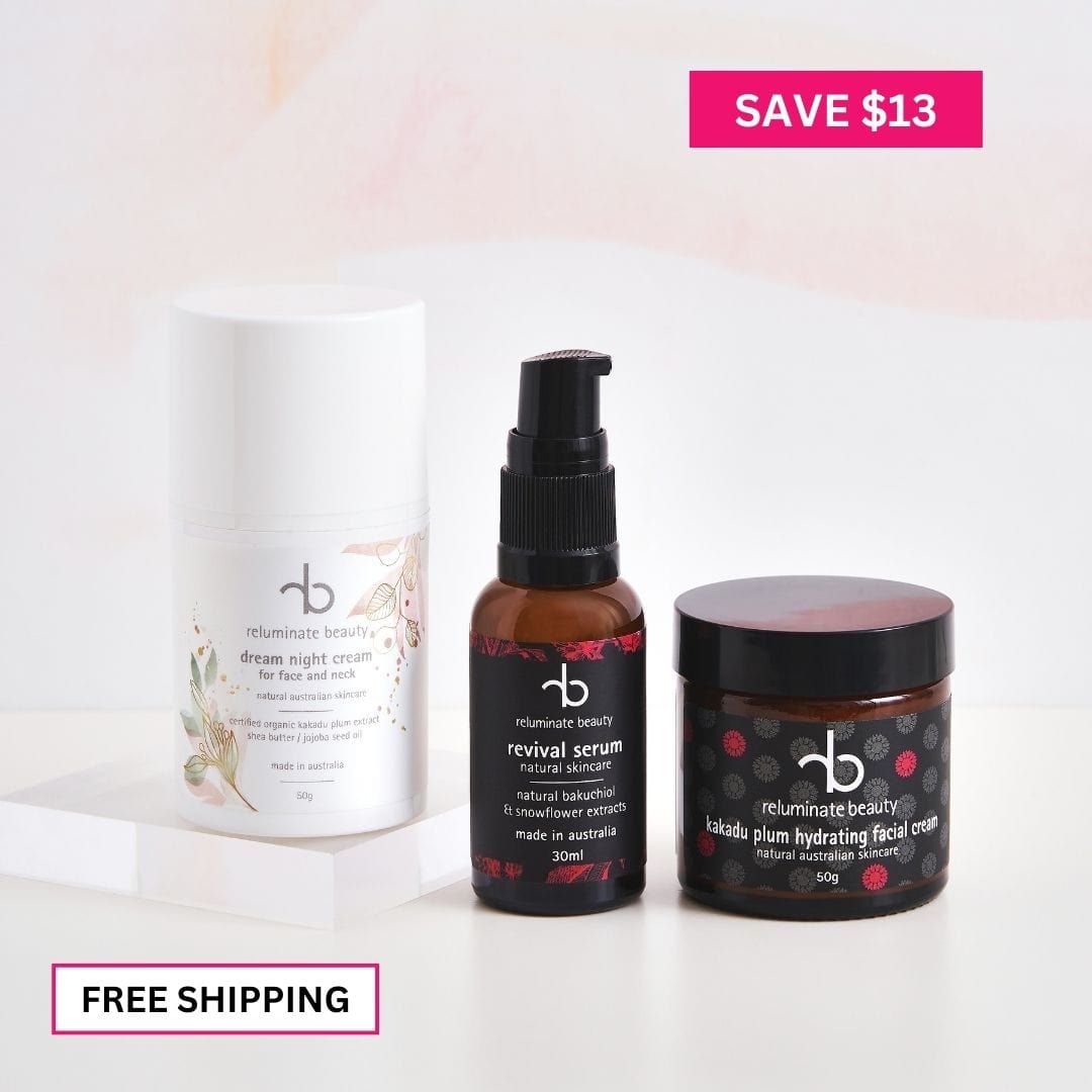 reluminate beauty Bundle Day & Night Nourish & Rejuvenate Trio
