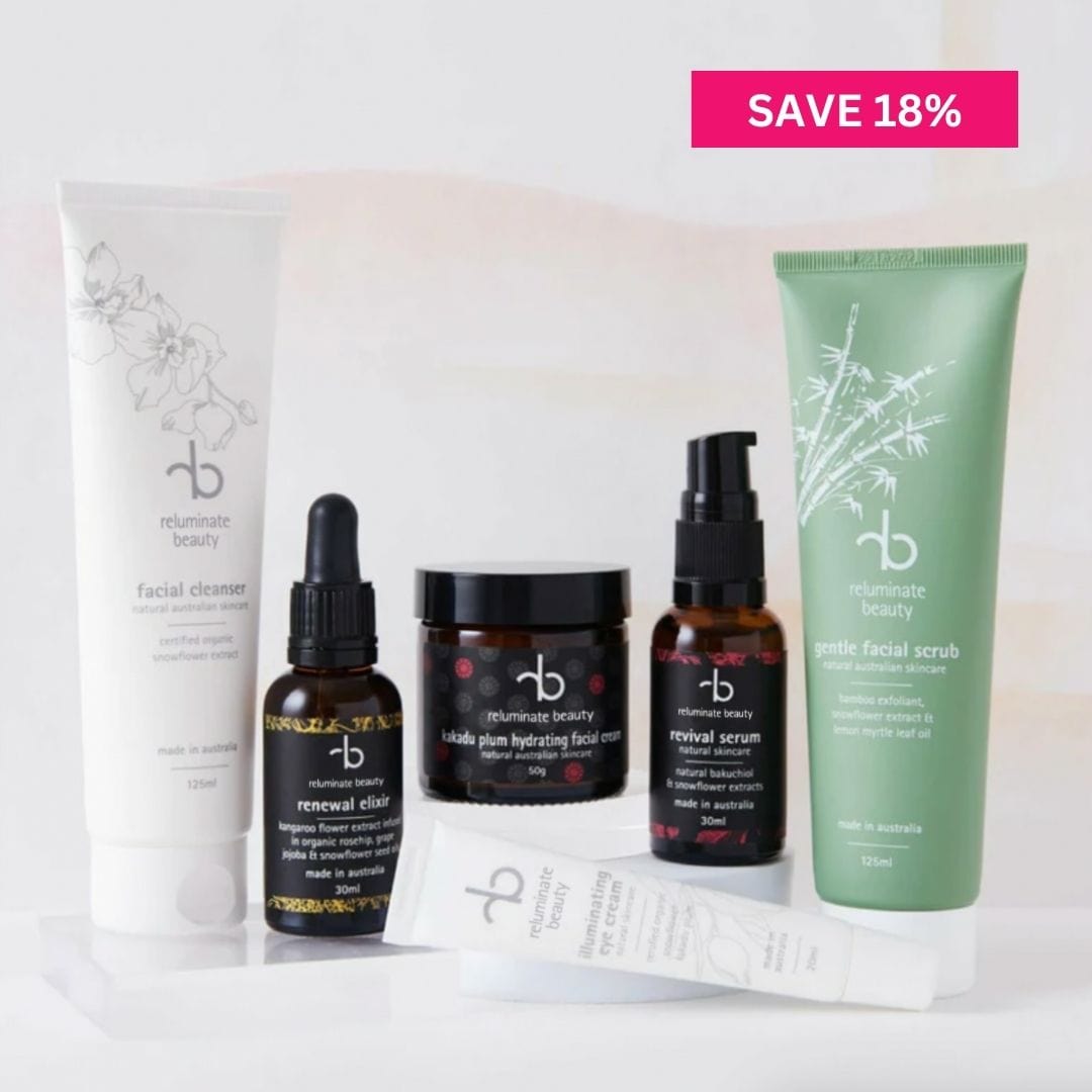 reluminate beauty Bundle Glow Face Skincare Bundle - A  ritual for luminous radiance.