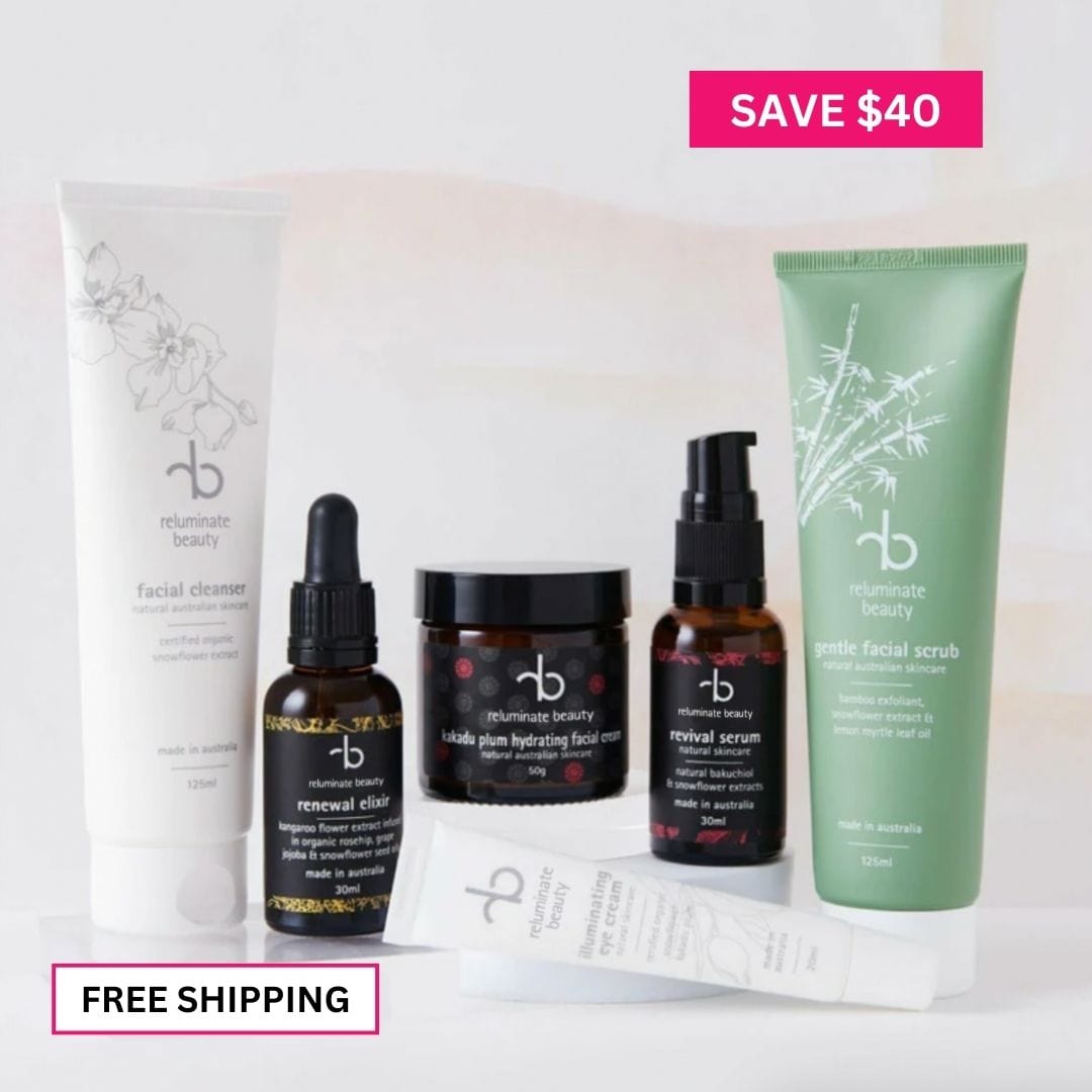 reluminate beauty Bundle Glow Face Skincare Bundle -Ritual for Luminous Skin