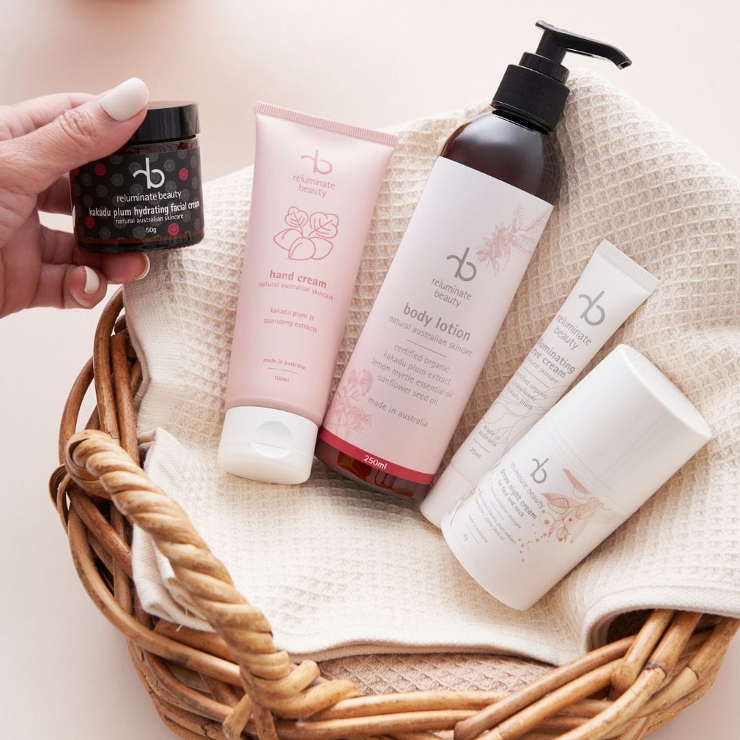 reluminate beauty Bundle Kakadu Plum Radiance Set -Face & Body Skincare Essentials