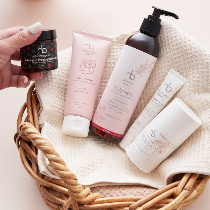 reluminate beauty Bundle Kakadu Plum Radiance Set -Face & Body Skincare Essentials