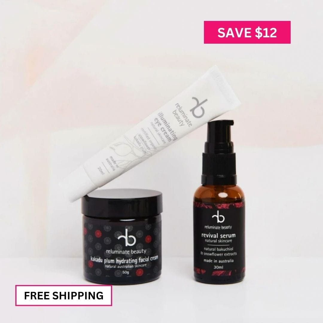 reluminate beauty Bundle Radiance Face Care Trio -Hydrating Skincare Essentials Set