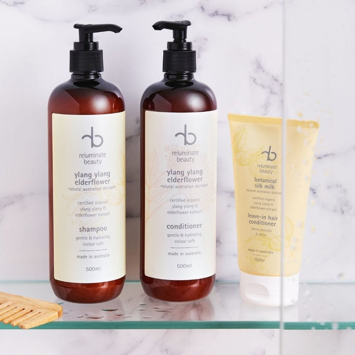 reluminate beauty Bundle Silk & Shine Haircare Trio: Hydrate, Nourish & Protect