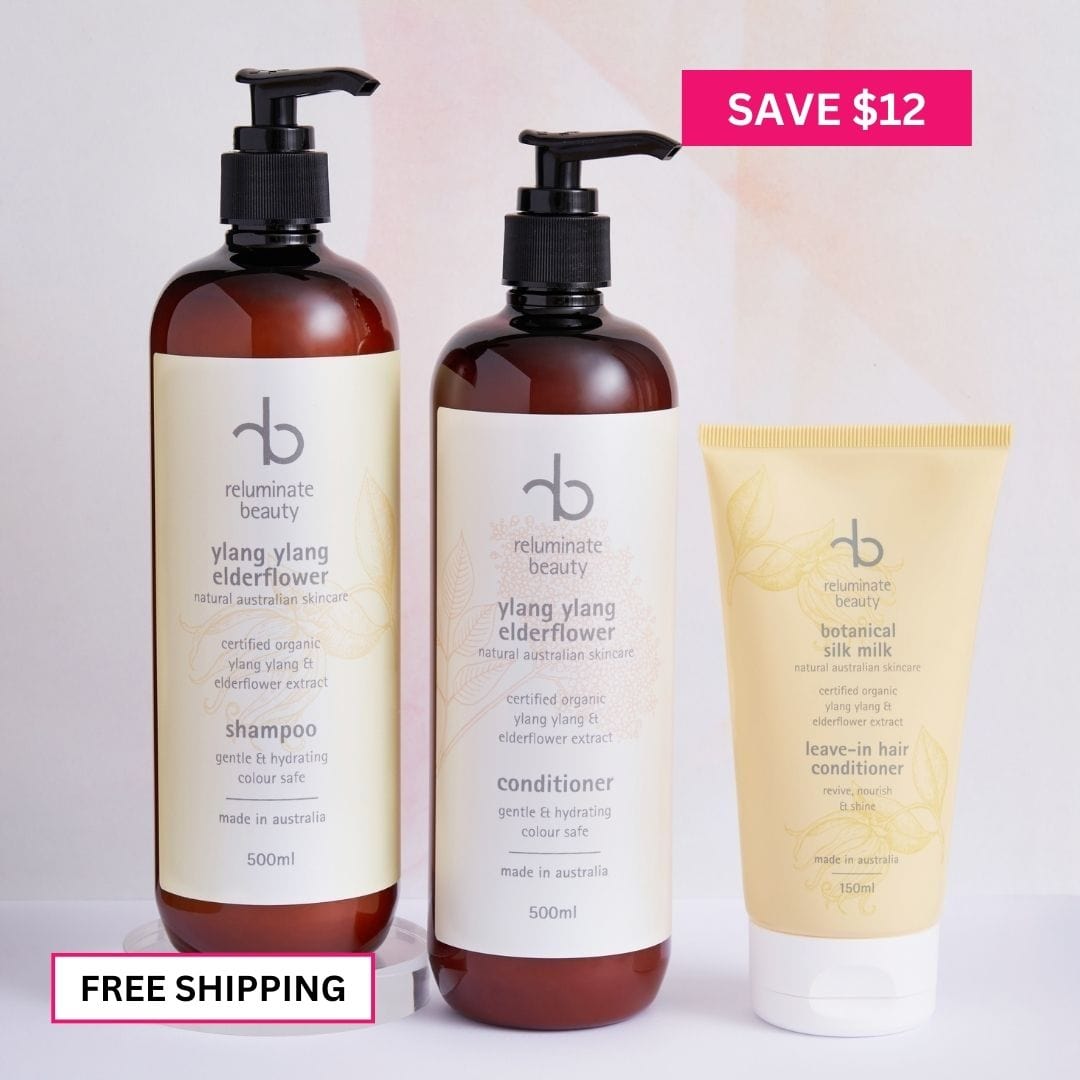 reluminate beauty Bundle Silk & Shine Haircare Trio - Hydrate, Nourish & Protect