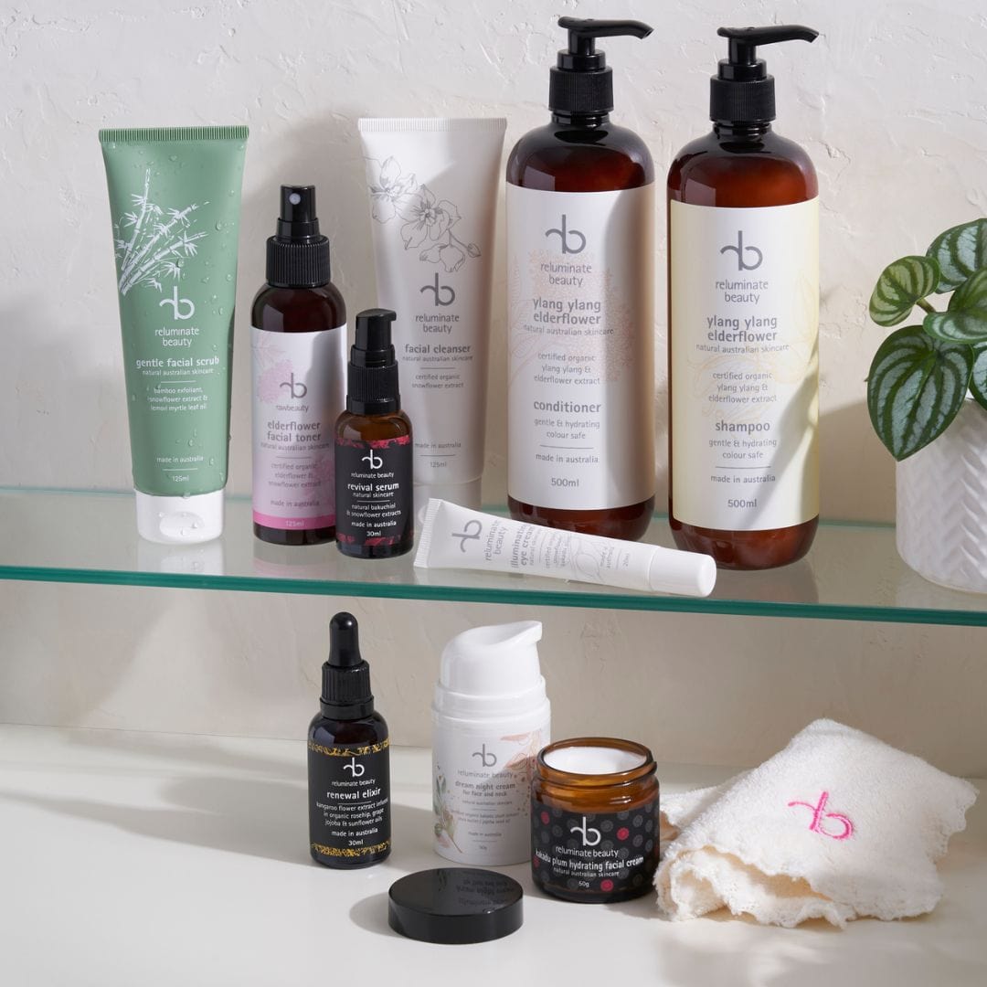 reluminate beauty Bundle The Radiant Ritual Collection - Complete Skincare & Haircare Ritual