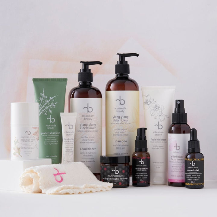reluminate beauty Bundle The Radiant Ritual Collection - Complete Skincare & Haircare Ritual