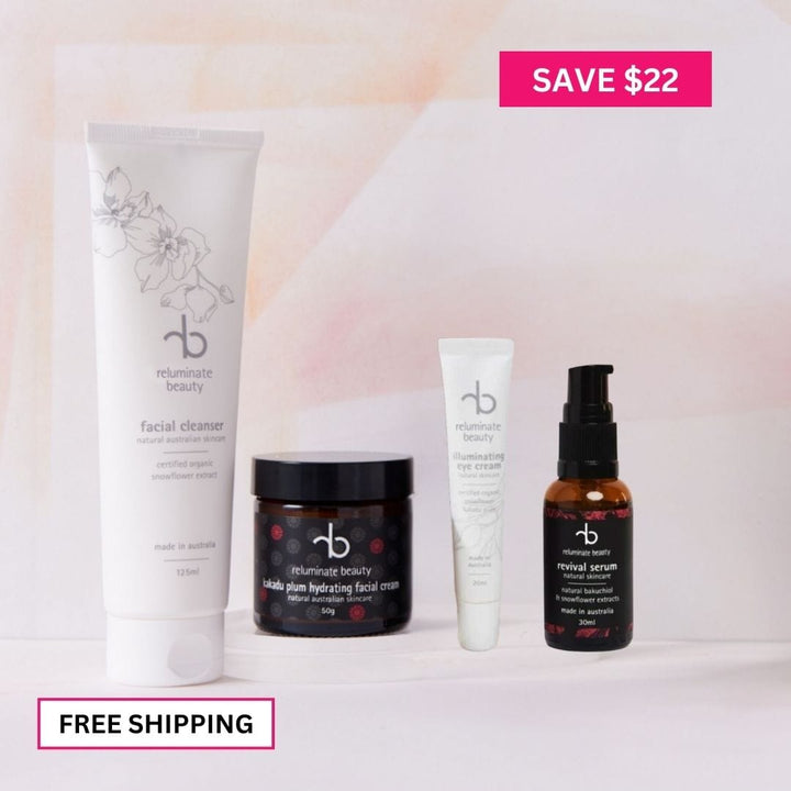 Reluminate Beauty Bundle Ultimate Face Skincare Bundle -4 Essentials for Radiance