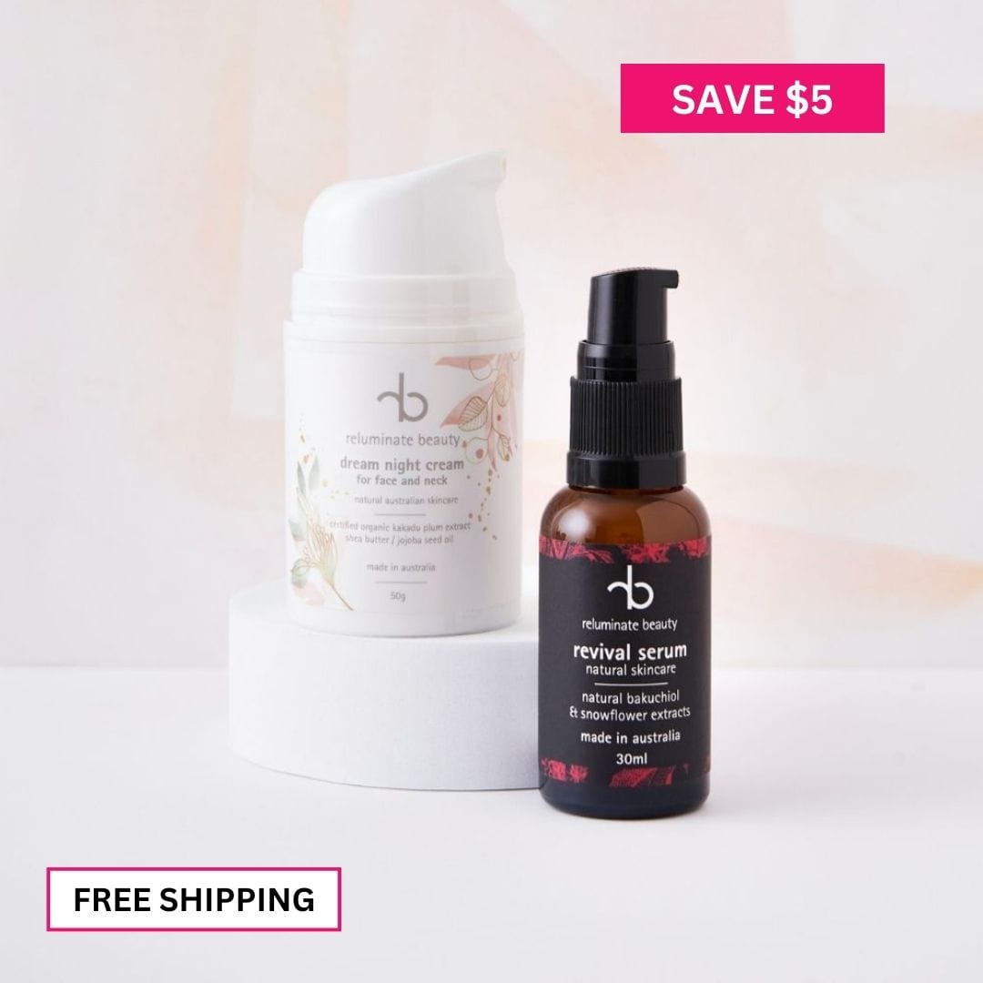 Reluminate Beauty Duo Dreamy Glow Duo -Night Cream & Revival Serum for Radiance