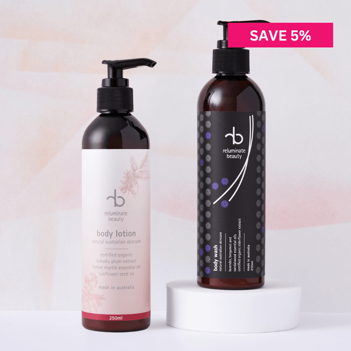 reluminate beauty Duo Pamper Body Duo -Cleanse & Hydrate Naturally with Care