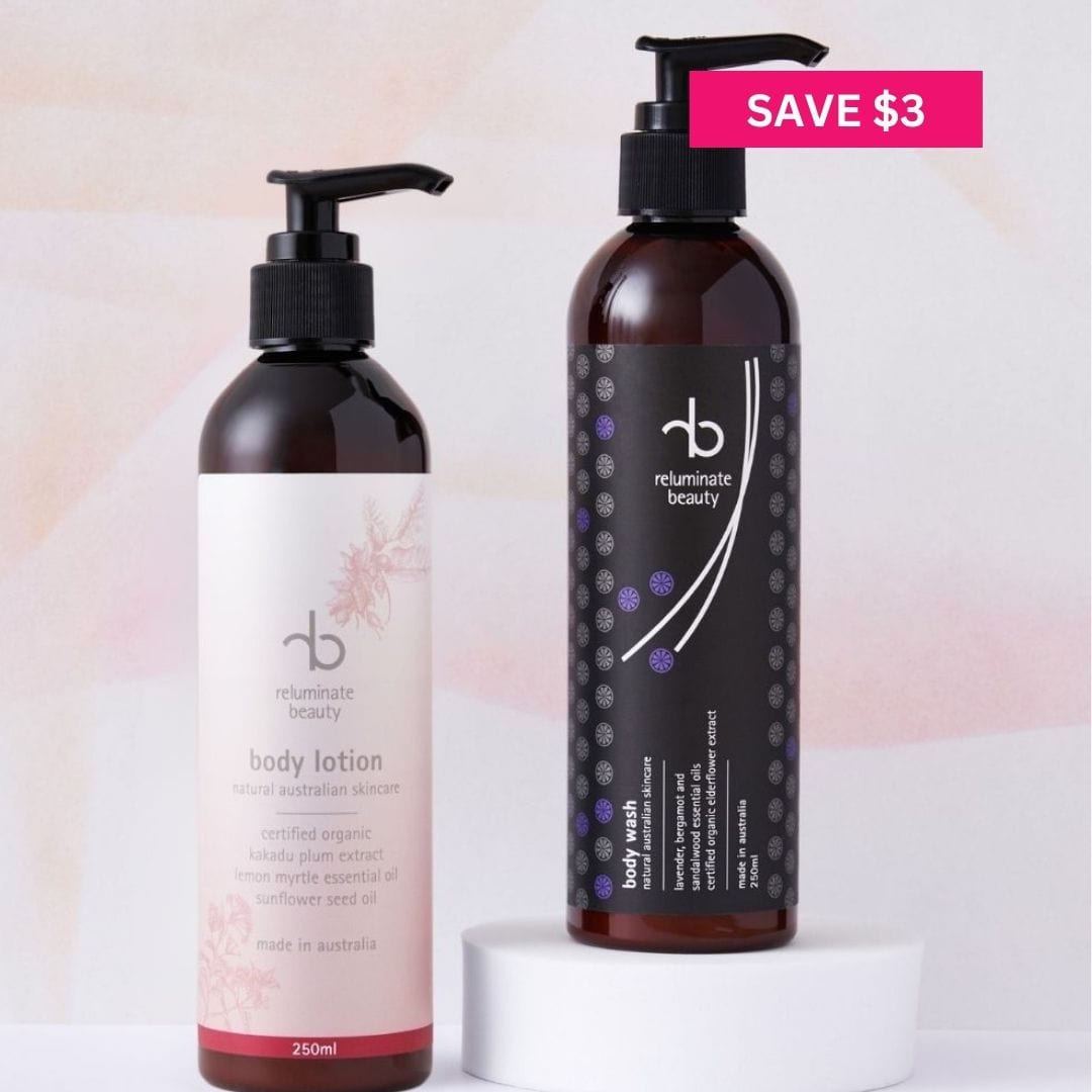 reluminate beauty Duo Pamper Body Duo -Cleanse & Hydrate Naturally with Care