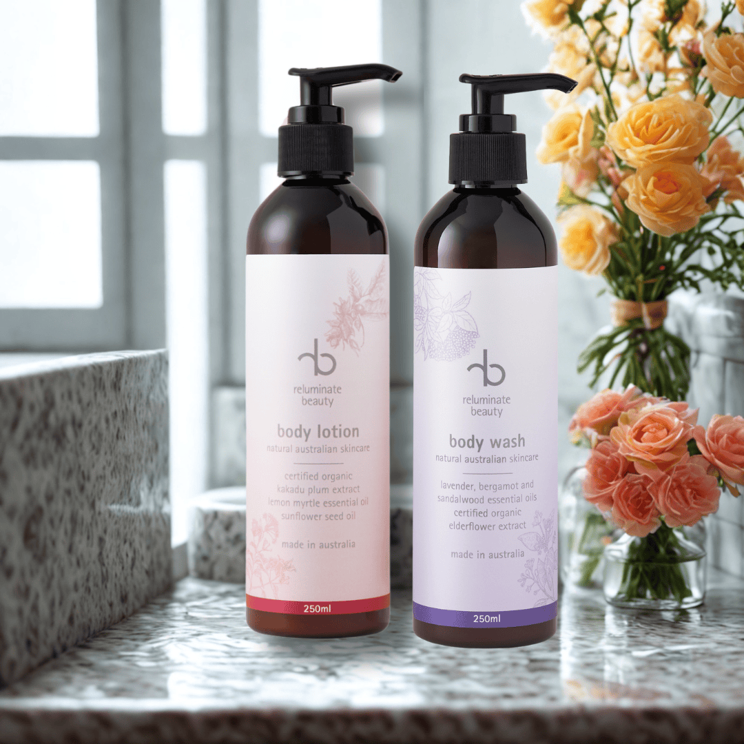 reluminate beauty Duo Pamper Body Duo -Cleanse & Hydrate Naturally with Care