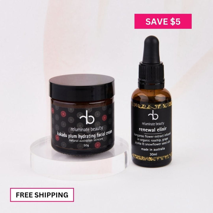 reluminate beauty Duo Renew & Illuminate Facial Duo -Hydrate, Nourish & Glow