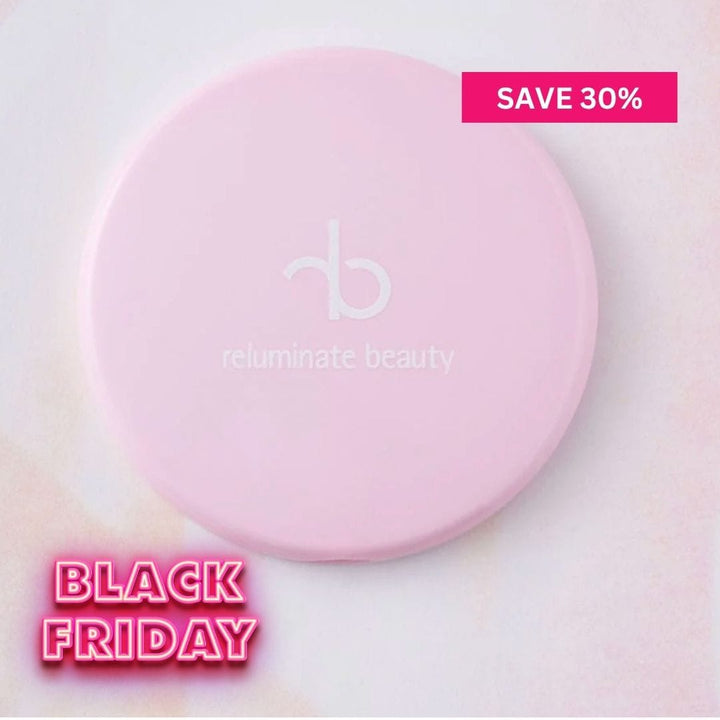 reluminate beauty mirrror Pastel Pink Purse Compact Mirror – 5x Magnification, Recycled Plastic