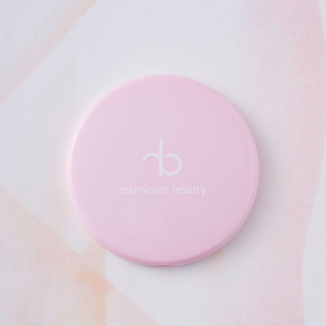reluminate beauty mirrror Pastel Pink Purse Mirror – 5x Magnification, Recycled Plastic