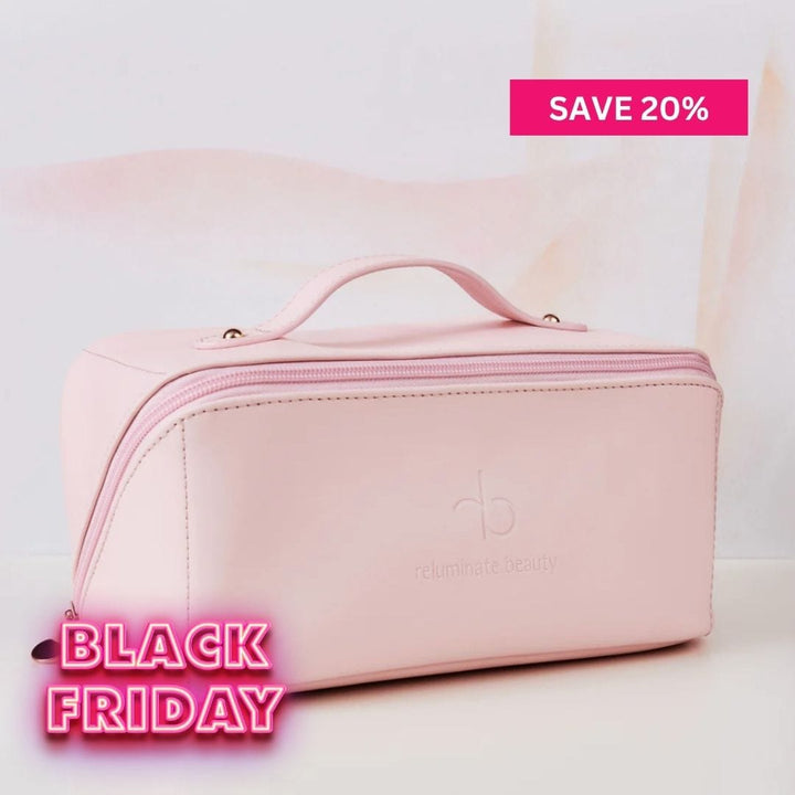 reluminate beauty Single Jet-Set-Glow Beauty Bag -Skincare & Cosmetic Organiser