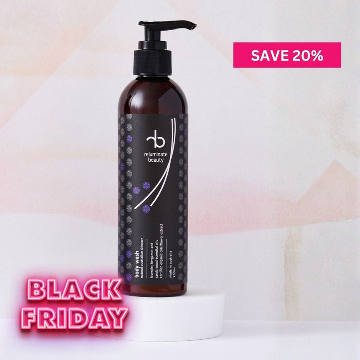 reluminate beauty Single Natural Body Wash - Lavender Bergamot & Sandalwood Hydration